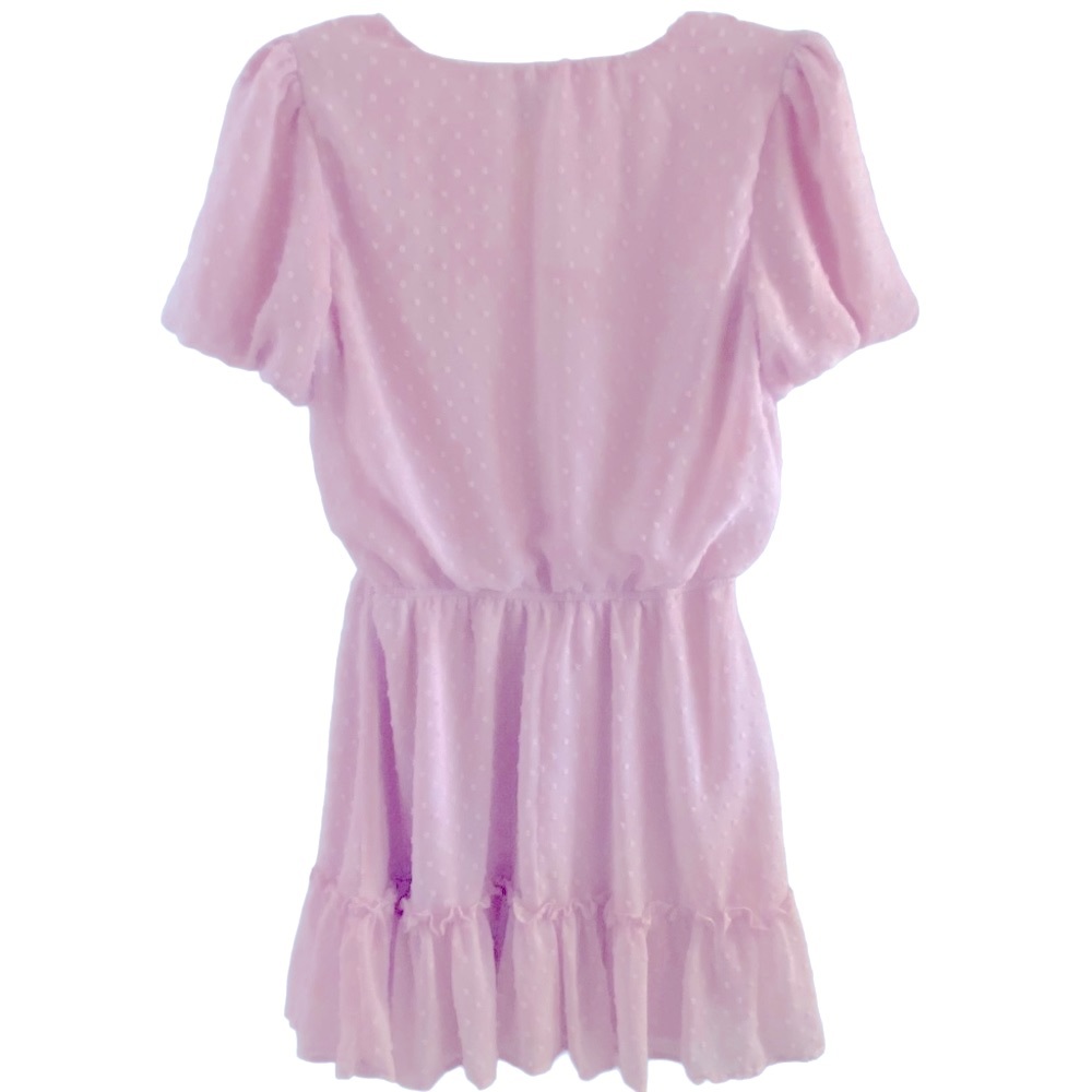 Crystal Doll SWISS DOT DRAWSTRING WAIST BABY DOLL DRESS Medium Girlhoodcore EUC - Picture 5 of 5